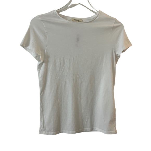NWT Madewell Essential Slim Tee in Lightweight Cotton in white size M - Picture 5 of 15